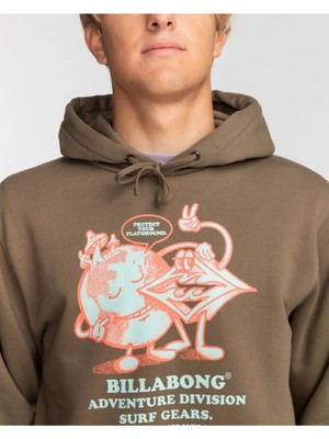 Billabong Take Care Po Kahverengi Erkek Sweatshirt