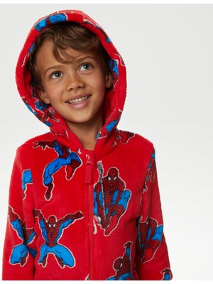 Marks & Spencer Spider-Man™ Kapüşonlu Polar Tulum