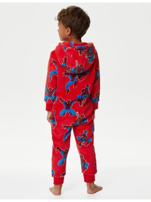 Marks & Spencer Spider-Man™ Kapüşonlu Polar Tulum