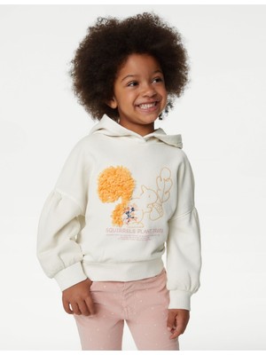 Marks & Spencer Sincap Desenli Kapüşonlu Sweatshirt