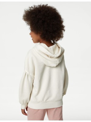 Marks & Spencer Sincap Desenli Kapüşonlu Sweatshirt