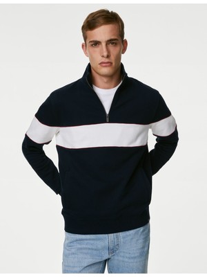 Marks & Spencer Saf Pamuklu Regular Fit Sweatshirt