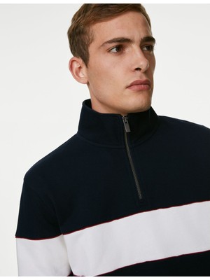 Marks & Spencer Saf Pamuklu Regular Fit Sweatshirt