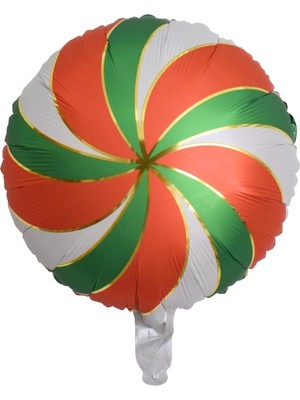 Kidspartim Kırmızı Yeşil Şeker Folyo Balon 18 Inç
