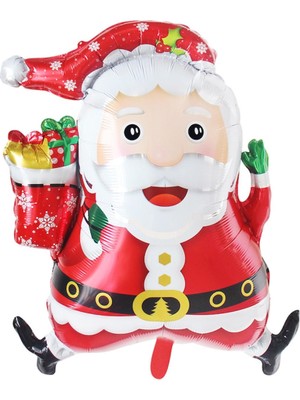 Kidspartim Gülen Noel Baba Folyo Balon 73X63 cm