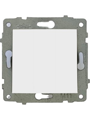 Ovivo Tenda Grano Beyaz Anahtar 10 Adet Çerçeve Hariçtir