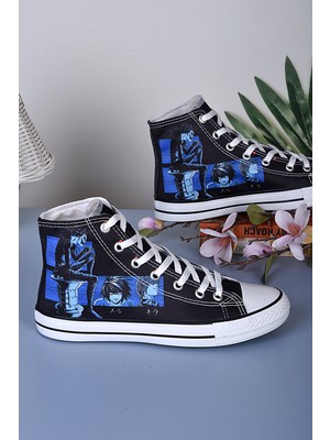 Anime Death Note Baskılı Erkek Uzun Kanvas Bot