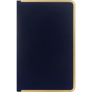 Victoria's Journals Monaco Süet Sert Kapak Defter 13 x 21 cm Çizgili Mavi