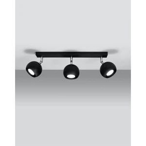 Retro Siyah 180 Derece Hareketli Modern Spor 3 Lü LED Spot Avize Günışığı Ampullü