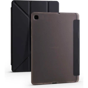 Samsung Galaxy Tab S6 Lite SM-P610 Yatay ve Dikey Standlı Uyku Modlu Kalemlikli Trifold Arkası Soft Silikon Smart Kılıf