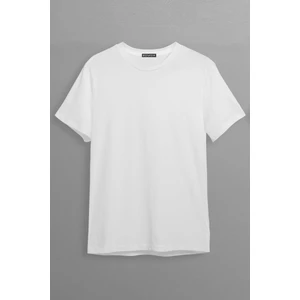 Erkek Slim Fit Dar Kalıp Düz Ince Bisiklet Yaka Tişört Bsct1