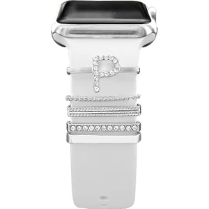 Apple Watch Uyumlu Harfli  Charm Aksesuar Tüm Seriye Uyumlu Akıllı Saat Charm P
