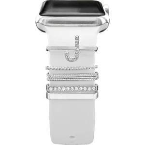 Apple Watch Uyumlu Harfli  Charm Aksesuar Tüm Seriye Uyumlu Akıllı Saat Charm J