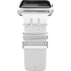 Apple Watch Uyumlu Harfli  Charm Aksesuar Tüm Seriye Uyumlu Akıllı Saat Charm H