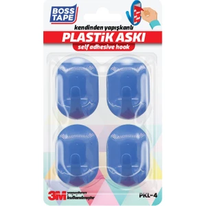 Boss Tape 3M Bantlı Mutfak Banyo Havlu Bornoz Lacivert Duvar Askısı