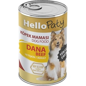 Hello Paty Yetişkin Yuksek Enerjı Dana Etlı Köpek Konserve Maması 24 Adet x 415 gr
