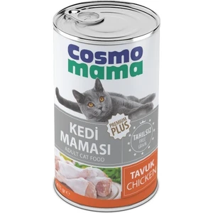 Cosmo Mama Yetişkin Tavuk Etlı Kedı Konserve Maması 24 Adet x 415 gr