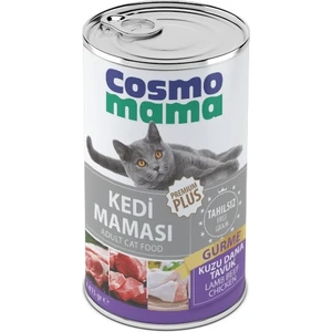 Cosmo Mama Yetişkin Gurme Etlı Kedı Konserve Maması 24 Adet x 415 gr