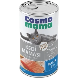 Cosmo Mama Yetişkin Balık Etlı Kedı Konserve Maması 12 Adet x 415 gr