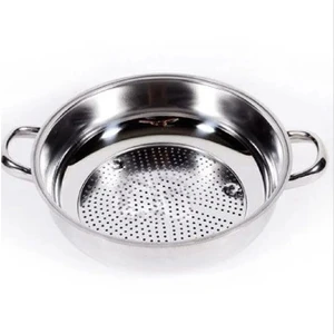 KT Home Süzgeç No:2 Ayaklı Kulplu Kevgir 27 cm Makarna Meyve Süzgeci