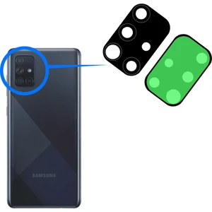 Samsung Uyumlu Galaxy A71 (A715) Arka Kamera Camı Kamera Lens