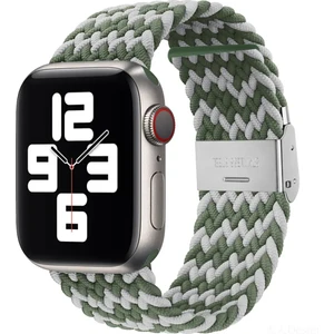 Apple Watch Uyumlu Yeni Ayarlanabilir    Örgülü Esnek Kordon 42MM 44MM 45MM 49 mm Pr Pro 2024