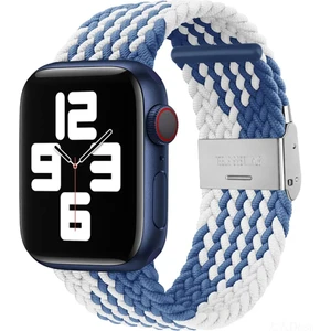Apple Watch Uyumlu Yeni Ayarlanabilir    Örgülü Esnek Kordon 42MM 44MM 45MM 49 mm Pr Pro 2046