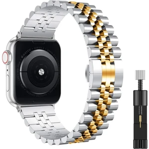 Apple Watch Uyumlu 38-40-41MM Rolex Metal Kordon