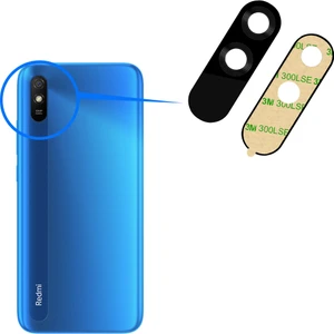 Xiaomi Redmi 9A Uyumlu Arka Kamera Camı Lens Yapışkanlı