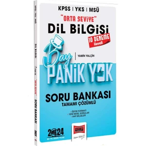 Yargı Yayınevi 2024 KPSS YKS MSÜ Bay Panik Yok Dil Bilgisi Orta Seviye Tamamı Çözümlü Soru Bankası