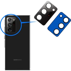 Samsung Galaxy Note 20 Ultra Uyumlu Arka Kamera Camı Lens Yapışkanlı