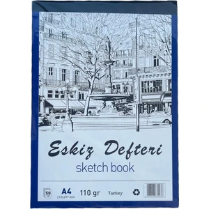 Eskiz Defterı A4 Dikişli 110 gr 50  Yaprak