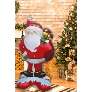 Ayaklı Noel Baba Balonu Büyük Boy Yılbaşı Süsleri Noel Baba Şekilli Balon