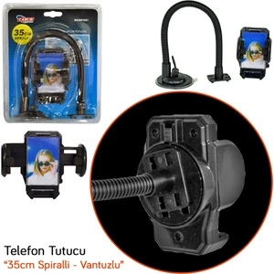 35 cm Spiralli Telefon Tutucu Vantuzlu BR5901951