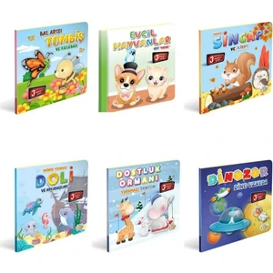 3 Boyutlu Hareketli Kitaplar 6'lı Set Pop-Up Kitaplar