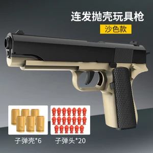 Otomatik Yeniden Yüklemeli Sürekli Fırlatmalı Colt 1911 Yumuşak Kurşun Oyuncak Tabanca (Yurt Dışından)