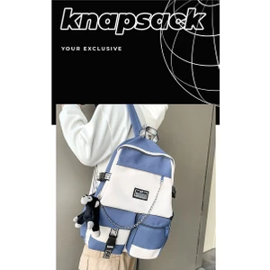 Sırt Çantaları Unisex Harajuku Kore Tarzı Lise Öğrenci Sırt Çantası Büyük Kapasite Erkek ve Kız Yeni Moda (Yurt Dışından)