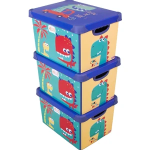 Style Box Dude Dekoratif Oyuncak Kutu Seti - 3 x 17 lt