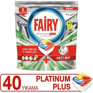 Platinum Plus Bulaşık Makinesi Deterjanı Kapsülü Tableti 40'lı x 2 Paket