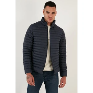 Su Itici Slim Fit Cepli Dik Yaka Şişme Mont Erkek Mont 649010