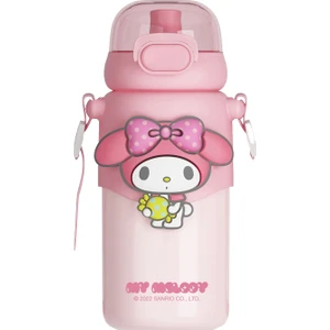 Sanrio Çocuk Sevimli Termos Bardak Kuromi Saman Su Bardağı (Yurt Dışından)