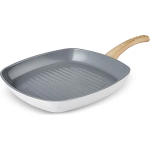 X Refika Birgül Swiss Crystal Grill Tava 28 Cm Creamy