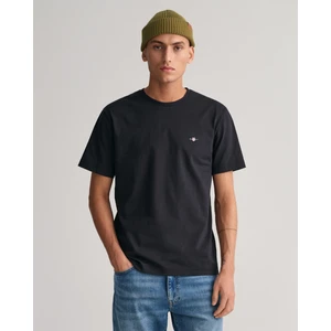 Erkek Siyah Regular Fit Bisiklet Yaka Logolu T-Shirt 2003184.5