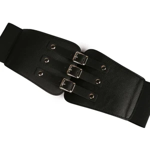 Üç Tokalı Elastik Kadın Kemeri, Ceket Kemeri,  Gömlek Kemeri, Elbise Kemeri