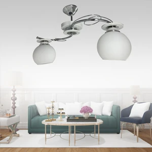 Aksu Aydınlatma Ilay Beyaz 2'li Beyaz Camlı Avize