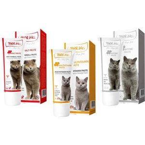 Kediler Için Malt 100G+BIOTIN 100G+MULTIVITAMIN PASTE100G