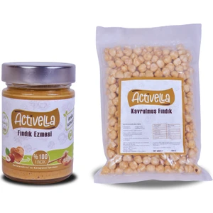 Şekersiz Fındık Ezmesi 320GR %100 Fındıklı + Kavrulmuş Iç Fındık 500GR