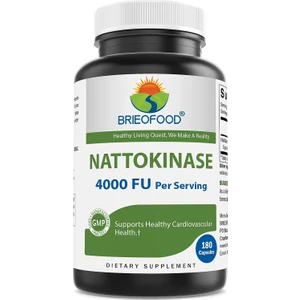 Nattokinase 4,000 Fu Fibrinolytic Unit 180 Kapsül Büyük Boy