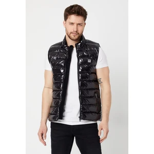 Erkek Slim Fit Parlak Şişme Yelek