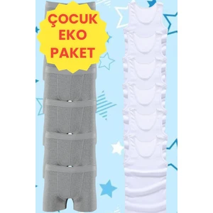 Mood Agenda Eko Set 12'li Paket Erkek Çocuk Çamaşır Seti 6 Adet Atlet 6 Adet Boxer